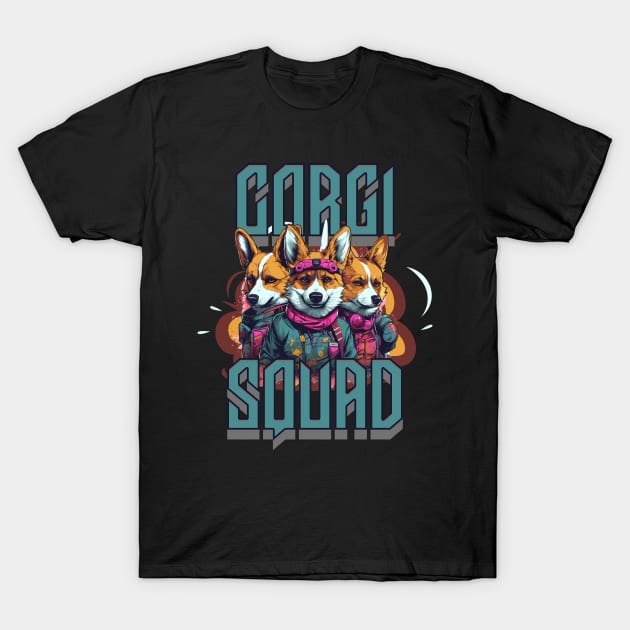Corgi Squad T-Shirt by Sygluv